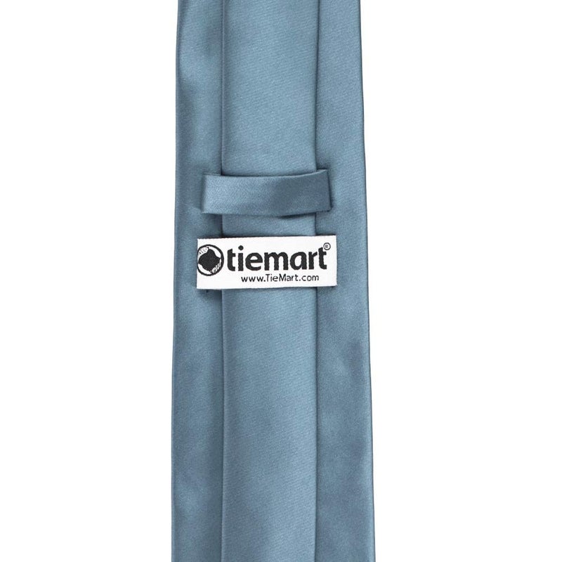 tiemart Premium Solid Color Necktie (Serene) - Image 5